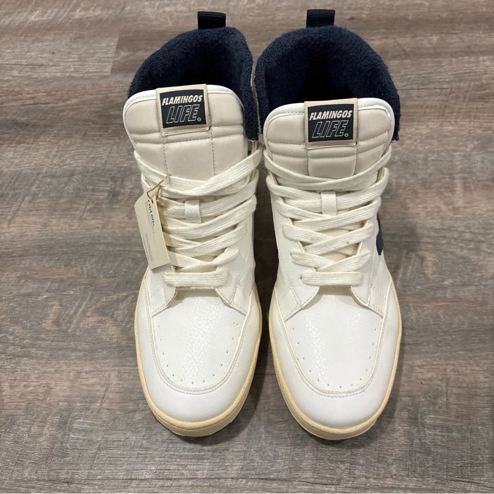 Flamingos Life Old 80s Vegan Leather High Top Sneakers Size EU 41 Unisex